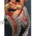 2 small authentic hand crafted Venetian masks with red and gold for wall hanging   173463218793